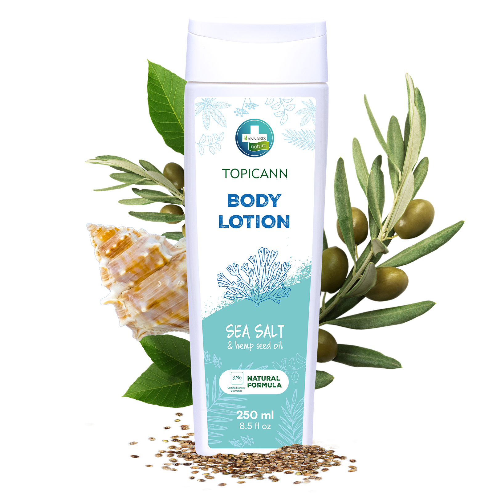 mockup_topicann body lotion_herbs_fullsize Annabis Bodycann přírodní tělové mléko